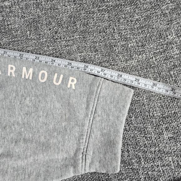 Under Armour Women's Rival Fleece Crewneck Oversized Sweatshirt Sz M Gray - Picture 9 of 9